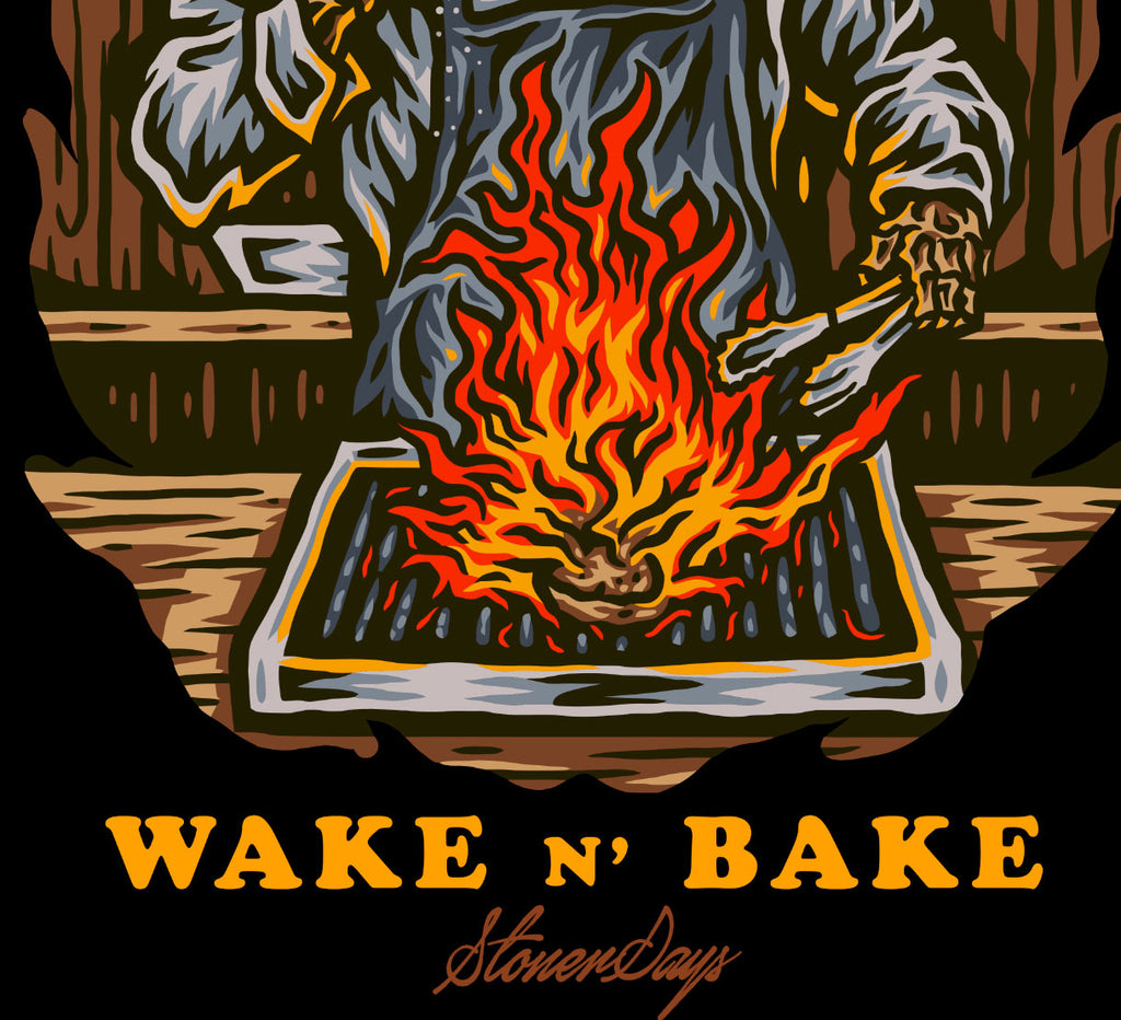 Wake n Bake Crop Top Hoodie