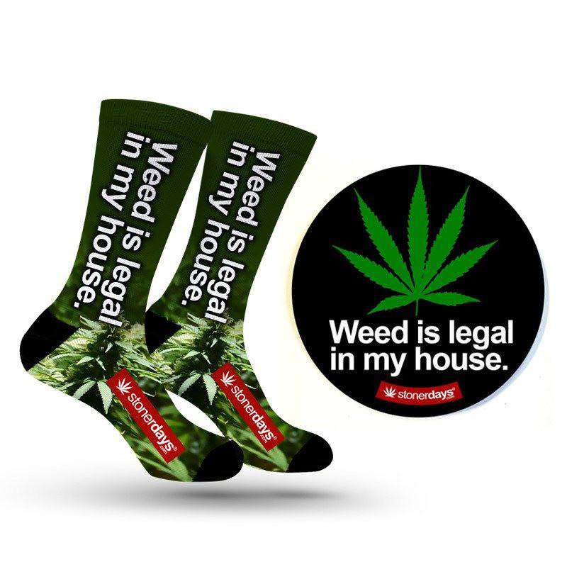 WEED IS LEGAL DAB MAT + SOCK COMBO